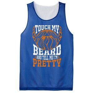 Touch My Beard And Tell Me Im Pretty Mesh Reversible Basketball Jersey Tank