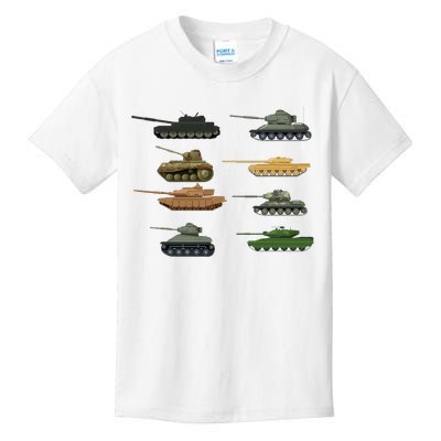 Tank Military Birthday Kids T-Shirt