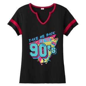 Take Me Back To The 90S Party Ladies Halftime Notch Neck Tee