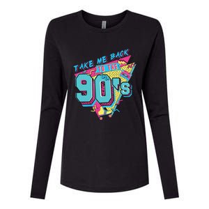 Take Me Back To The 90S Party Womens Cotton Relaxed Long Sleeve T-Shirt