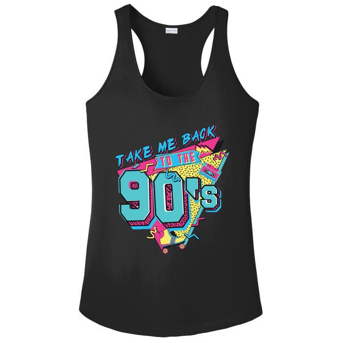 Take Me Back To The 90S Party Ladies PosiCharge Competitor Racerback Tank