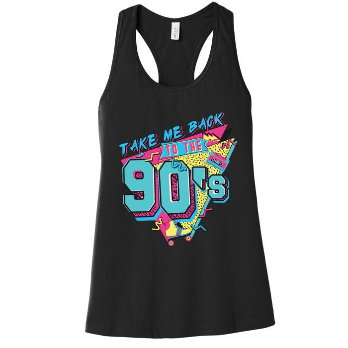 Take Me Back To The 90S Party Women's Racerback Tank