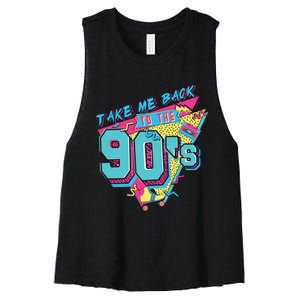 Take Me Back To The 90S Party Women's Racerback Cropped Tank