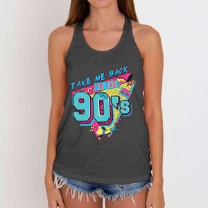 Take Me Back To The 90S Party Women's Knotted Racerback Tank