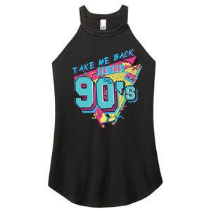 Take Me Back To The 90S Party Women's Perfect Tri Rocker Tank