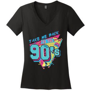 Take Me Back To The 90S Party Women's V-Neck T-Shirt