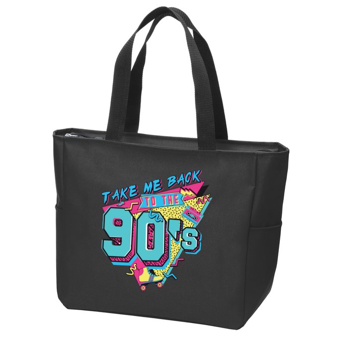 Take Me Back To The 90S Party Zip Tote Bag