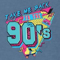 Take Me Back To The 90S Party Garment-Dyed Sweatshirt