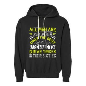 Trike Motorcycle Biker Garment-Dyed Fleece Hoodie