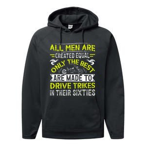 Trike Motorcycle Biker Performance Fleece Hoodie