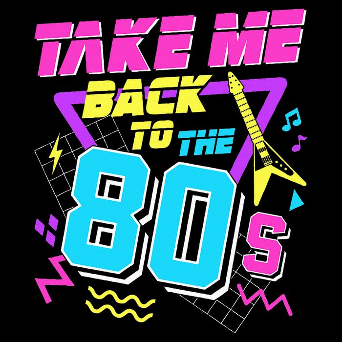 Take Me Back To The 80s Drawstring Bag