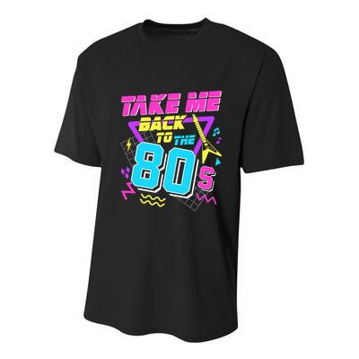 Take Me Back To The 80s Youth Performance Sprint T-Shirt