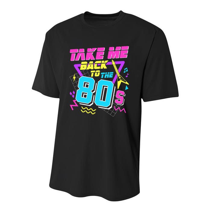 Take Me Back To The 80s Youth Performance Sprint T-Shirt