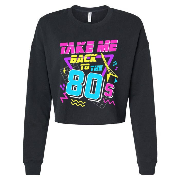 Take Me Back To The 80s Cropped Pullover Crew