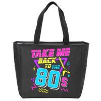 Take Me Back To The 80s Zip Tote Bag