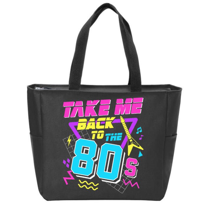 Take Me Back To The 80s Zip Tote Bag