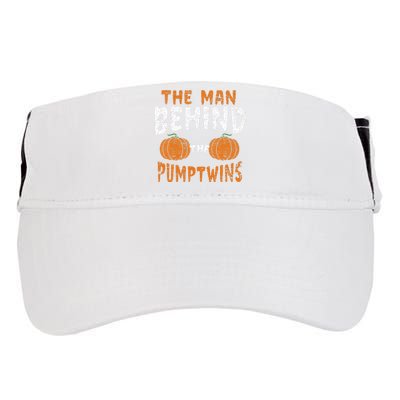 The Man Behind The Pumpkin Twins Funny Halloween Pregnancy Adult Drive Performance Visor