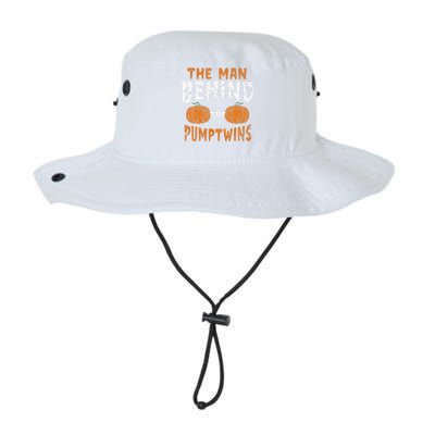 The Man Behind The Pumpkin Twins Funny Halloween Pregnancy Legacy Cool Fit Booney Bucket Hat