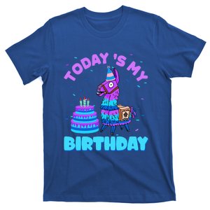 Todays My Birthday Llama Family Party Decorations T-Shirt