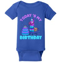 Todays My Birthday Llama Family Party Decorations Baby Bodysuit