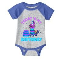 Todays My Birthday Llama Family Party Decorations Infant Baby Jersey Bodysuit