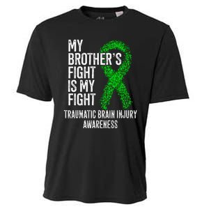 TBI My Brothers Fight Is My Fight Traumatic Brain Injury Cooling Performance Crew T-Shirt