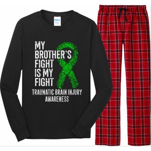 TBI My Brothers Fight Is My Fight Traumatic Brain Injury Long Sleeve Pajama Set