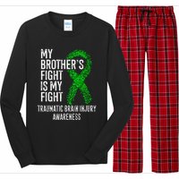 TBI My Brothers Fight Is My Fight Traumatic Brain Injury Long Sleeve Pajama Set