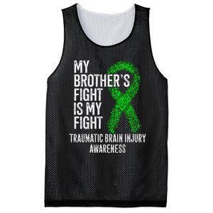 TBI My Brothers Fight Is My Fight Traumatic Brain Injury Mesh Reversible Basketball Jersey Tank