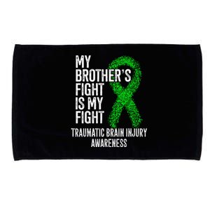 TBI My Brothers Fight Is My Fight Traumatic Brain Injury Microfiber Hand Towel