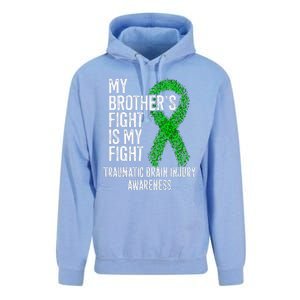 TBI My Brothers Fight Is My Fight Traumatic Brain Injury Unisex Surf Hoodie