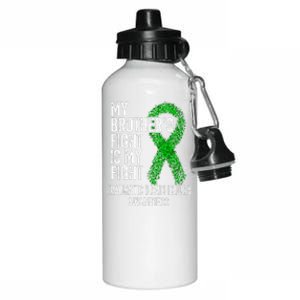 TBI My Brothers Fight Is My Fight Traumatic Brain Injury Aluminum Water Bottle