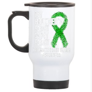 TBI My Brothers Fight Is My Fight Traumatic Brain Injury Stainless Steel Travel Mug