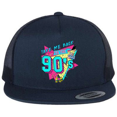 Takes Me Back To 90s Flat Bill Trucker Hat