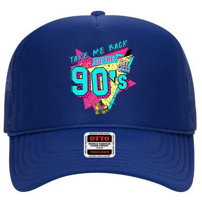 Takes Me Back To 90s High Crown Mesh Back Trucker Hat