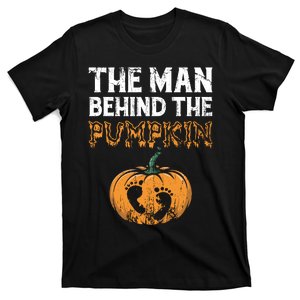 The Man Behind The Pumpkin Halloween Pregnancy T-Shirt