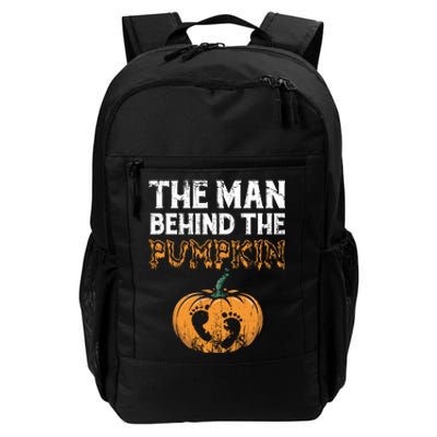 The Man Behind The Pumpkin Halloween Pregnancy Daily Commute Backpack