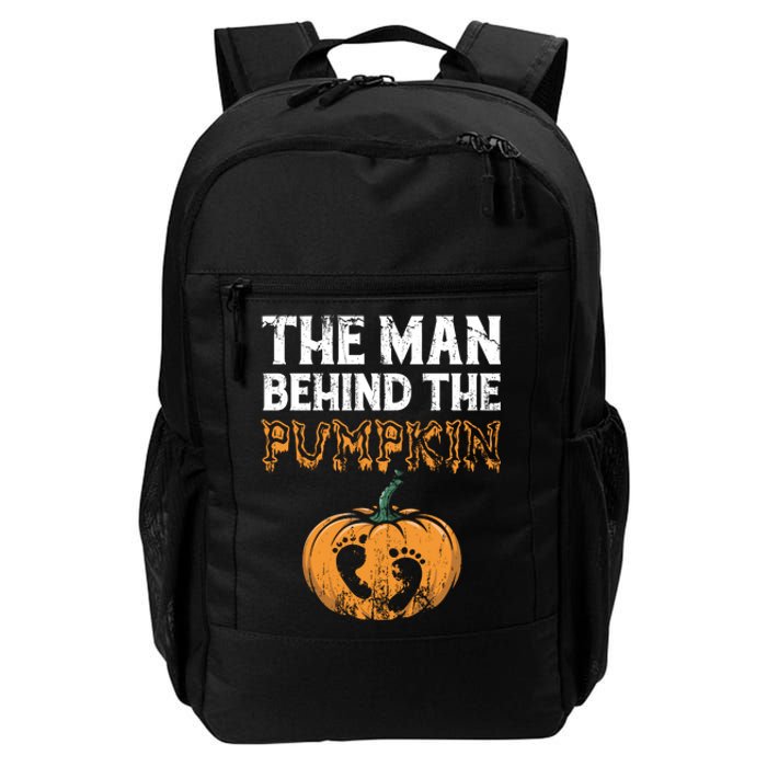 The Man Behind The Pumpkin Halloween Pregnancy Daily Commute Backpack