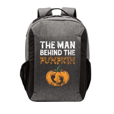 The Man Behind The Pumpkin Halloween Pregnancy Vector Backpack