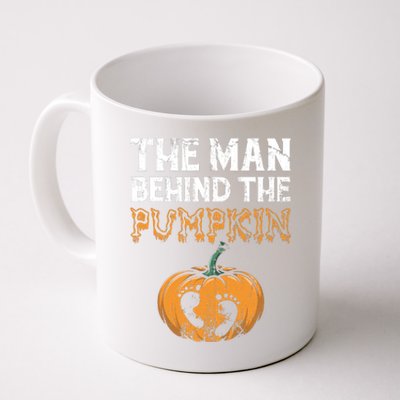 The Man Behind The Pumpkin Halloween Pregnancy Coffee Mug