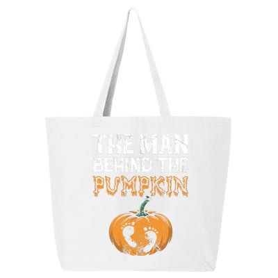 The Man Behind The Pumpkin Halloween Pregnancy 25L Jumbo Tote