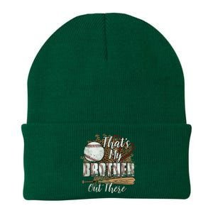 Thats My Brother Out There Baseball Sister Mothers Day Knit Cap Winter Beanie