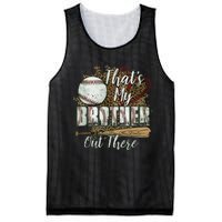 Thats My Brother Out There Baseball Sister Mothers Day Mesh Reversible Basketball Jersey Tank