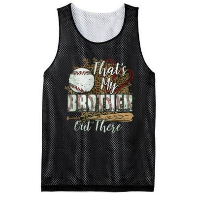 Thats My Brother Out There Baseball Sister Mothers Day Mesh Reversible Basketball Jersey Tank