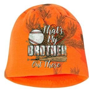 Thats My Brother Out There Baseball Sister Mothers Day Kati - Camo Knit Beanie