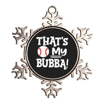 That's My Bubba Funny Baseball Best Bubba Ever Metallic Star Ornament