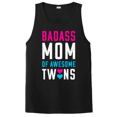 Twin Mom Badass Mom Of Twins Awesome Twins Gift PosiCharge Competitor Tank