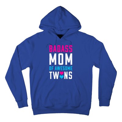 Twin Mom Badass Mom Of Twins Awesome Twins Gift Hoodie