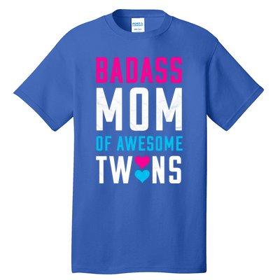 Twin Mom Badass Mom Of Twins Awesome Twins Gift Tall T-Shirt