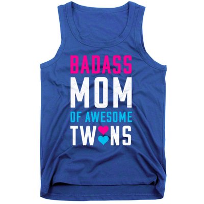 Twin Mom Badass Mom Of Twins Awesome Twins Gift Tank Top